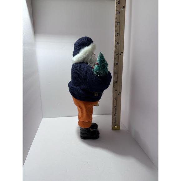 Santa's‎ Workshop Handcrafted Collectibles 11" Santa Auburn Tigers Christmas - Picture 2 of 4